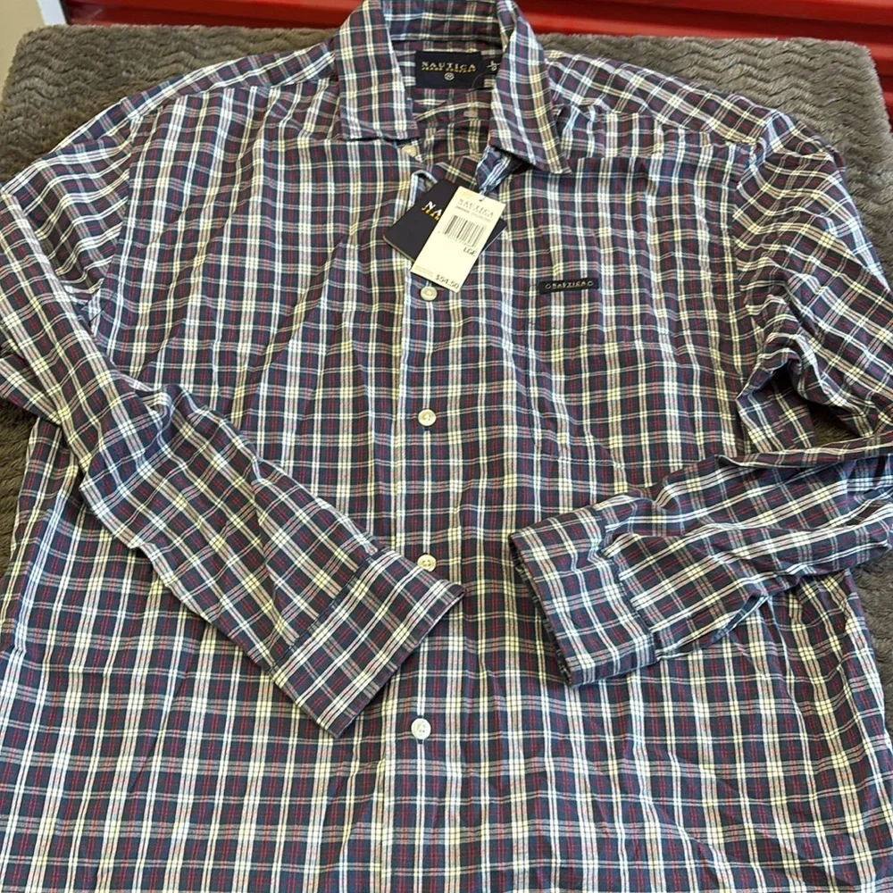 Nautica long sleeve button up size large fast shipping new tags